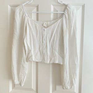 Dee Elly White Blouse Top